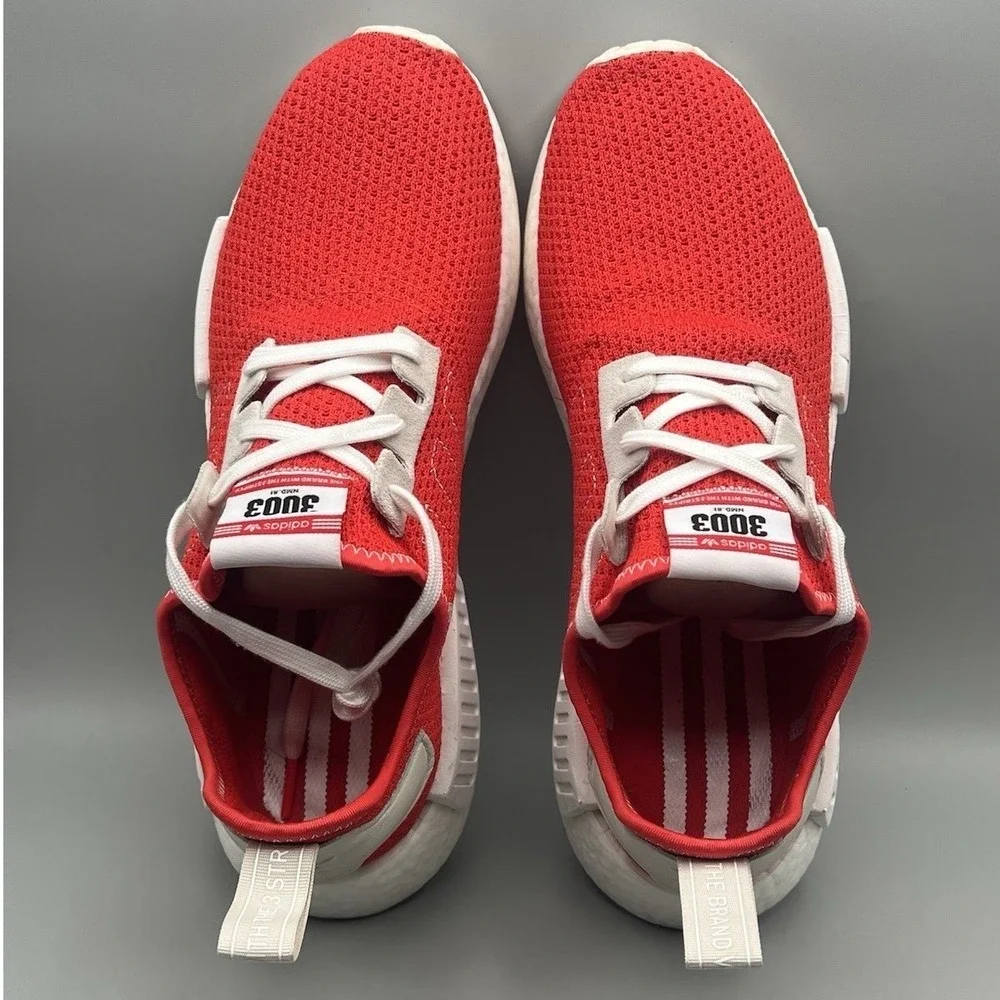 2019 Adidas NMD R1 3003 Red White Running Shoes - Mens Size 11.5 USED